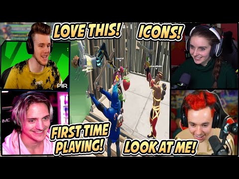 Ninja PLAYS With TheGrefg , Lachlan &amp; LoserFruit For The FIRST TIME! *ICONIC SQUAD* - Fortnite